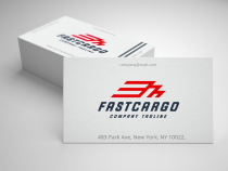 Modern Logistics Delivery Speed Logo Screenshot 1