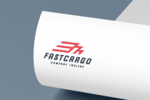 Modern Logistics Delivery Speed Logo Screenshot 2