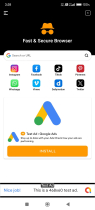 Fast Secure Web Browser Admob Facebook Ads Android Screenshot 1