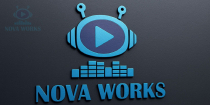 Nova Works - Modern AI Music Technology Logo Screenshot 2