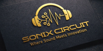 Sonix Circuit – Futuristic Audio Tech Logo Screenshot 1