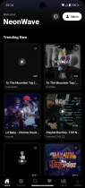 NeonWave - React Native Music Streaming App Screenshot 2